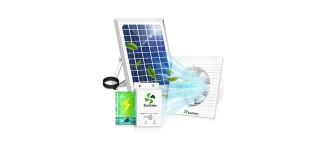 Solarlüfter für optimale Luftzirkulation in kleinen Räumen