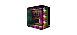 RGB-PC-Gehäuse mit stilvoller RGB-Beleuchtung und effizienter Kühlung