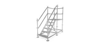 Bautreppe: Eine temporäre Treppe für Baustellen, die Sicherheit und Funktionalität gewährleistet
