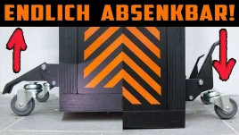 Absenkbare Schwerlastrollen für Werkbank im Test