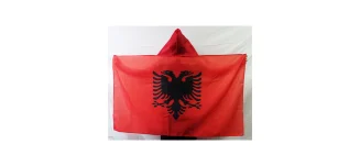 Albanien-Flagge: Schwarzer Doppeladler auf rotem Grund - Symbol für Stolz und Tradition