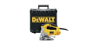 Moderne DeWalt Akku-Stichsäge mit Pendelhub und Späneabsaugung für präzise Schnitte und hohen Arbeitskomfort