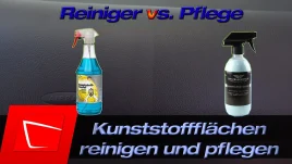 Kunststoffpflege Auto: DRIVELEGANCE vs. Tuga im Test