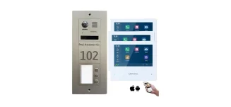 Moderne Türsprechanlage mit Kamera und Klingeltaste - Komfort und Sicherheit am Hauseingang