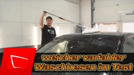 Superweicher Teleskop-Waschbesen im SUV-Test