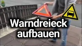 Warndreieck aufstellen: Anleitung für Notfälle im Verkehr