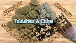Welstabletten, Chips &amp; Spezialfutter im Vergleich