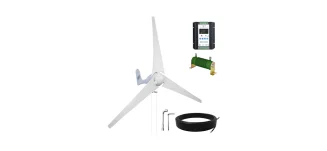 Kleinwindkraftanlage in Aktion - ideal für autarke Energieversorgung